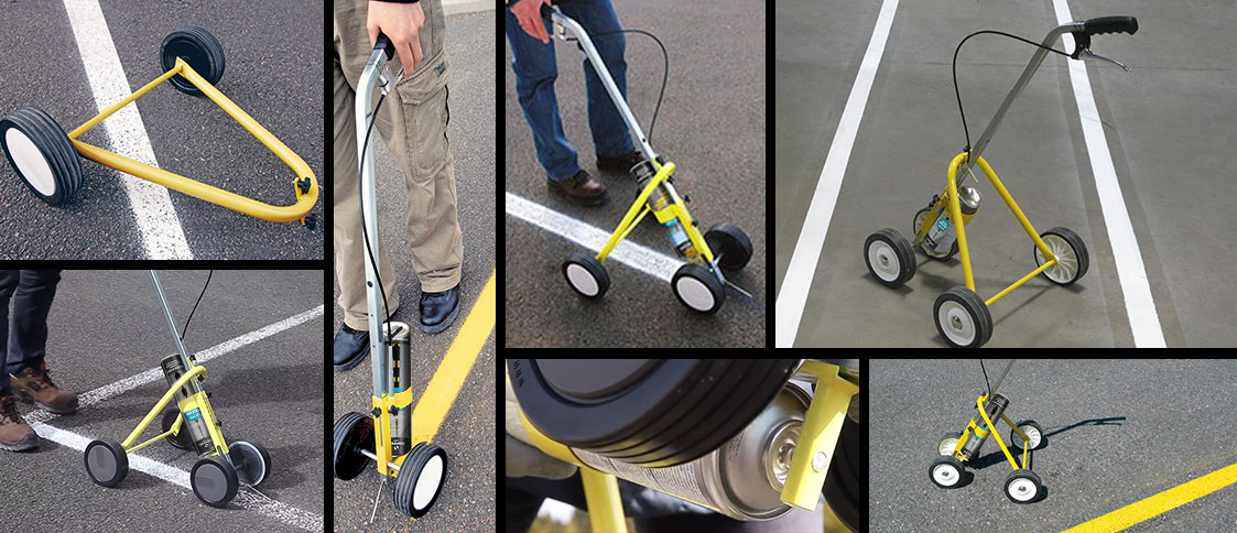 applications yellow line marking trolley