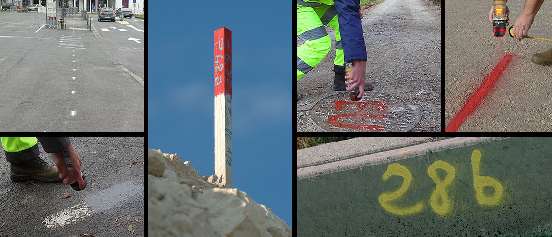 application Pro Marker traceur de chantier non fluorescent